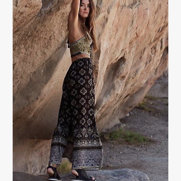 Free People Pants - FREE PEOPLE Maribelle wide leg boho jumpsuit, S